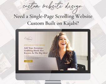 Custom One-Page Scrolling Website Design Build | Kajabi Custom Website Design Service
