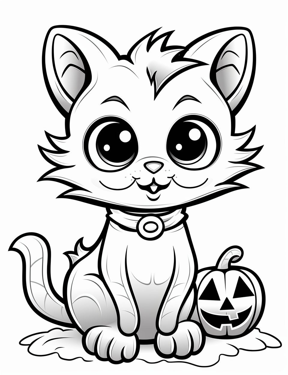 Halloween Coloring Pages for Kids 4-8 50 Printable Pages - Etsy