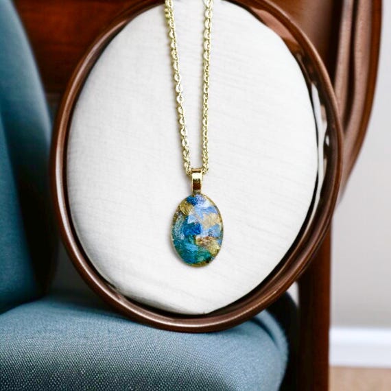 Oval Memorial Flower Bead, Funeral Flower Jewelry (18mm x 13mm)