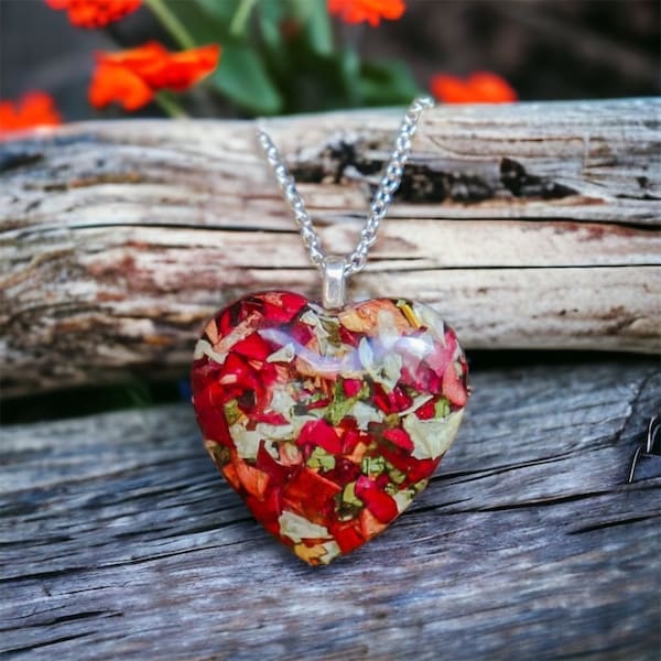 Memorial Flower Jewelry Etsy