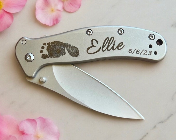 Finger print knife. Fingerprint knife. Memorial knife, memorial jewlery. Keepsake knife