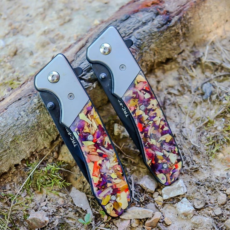 Resin Flower knife.Memorial Beads. Wedding Flowers. Keepsake Etsy