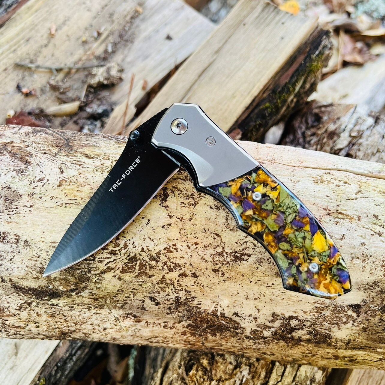 Resin Flower Knife. Memorial Knife. Engraved Knife. Wedding Etsy