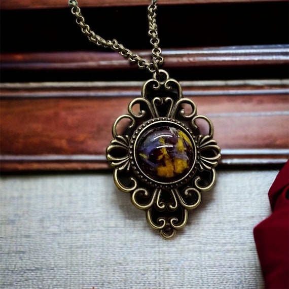 Flower Petal Keepsake Pendant, Memorial Jewelry