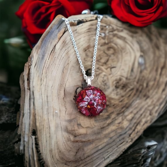 16mm Memorial Flower Bead, Keepsake Jewelry