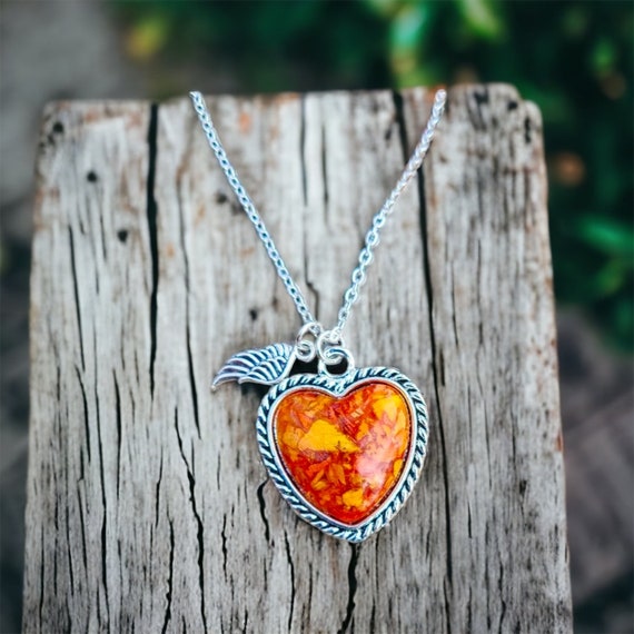 Necklaces made from funeral flowers sale