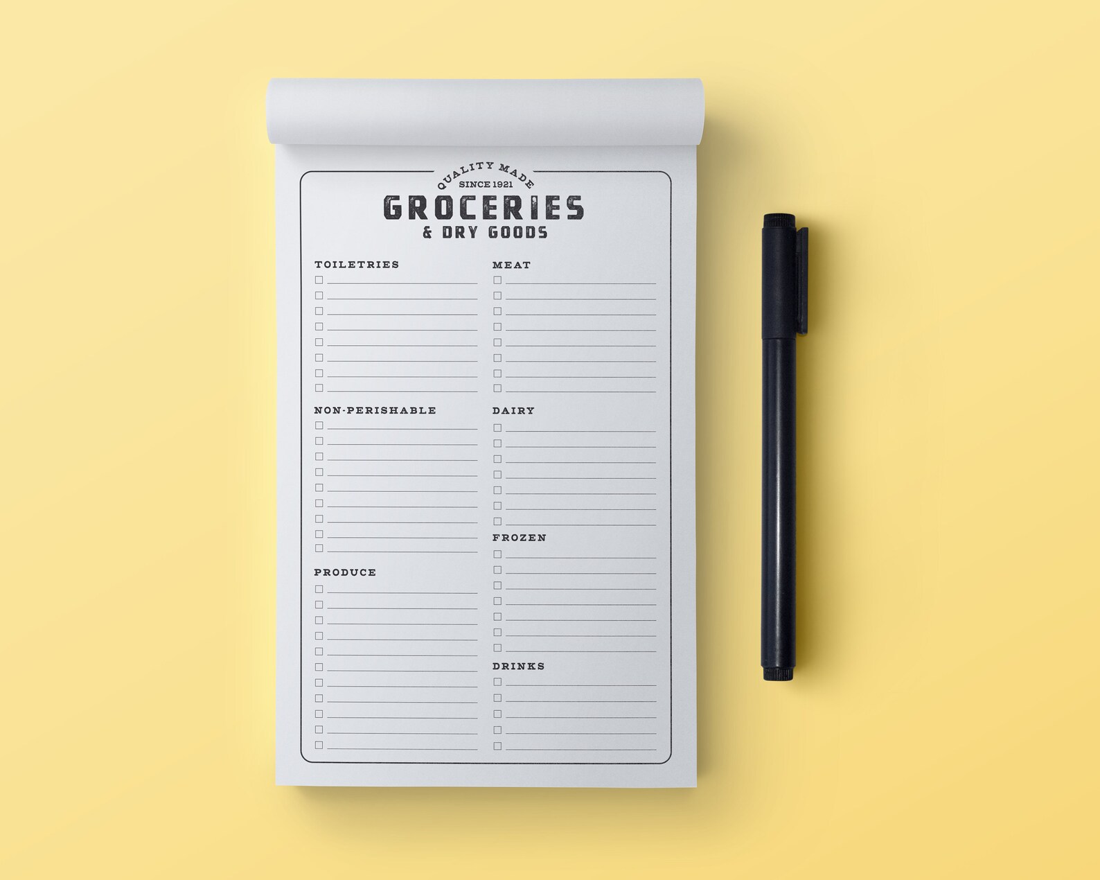 Vintage Style Grocery List Etsy