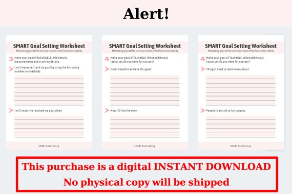 Smart Goal Setting Worksheet Life Coach Worksheet Life - Etsy smart-goal-setting-worksheet-life-coach-worksheet-life-etsy