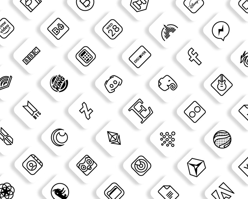 App Icons IOS 14 Minimal App Covers IOS 14 Widgets IOS14 Etsy