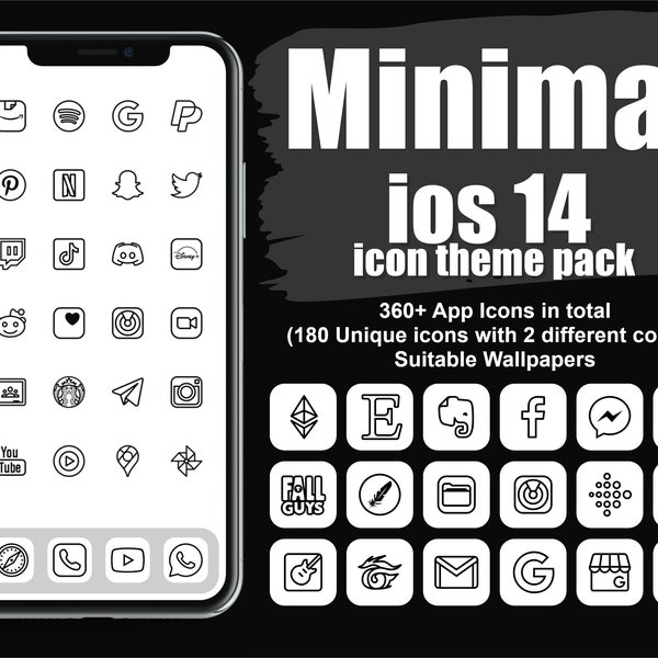 covers app on iphone App Icons IOS 14 Minimal - App Covers - IOS 14 Widgets - IOS14 Minimal Icon Pack - iPhone Home Screen - IOS14 App Covers