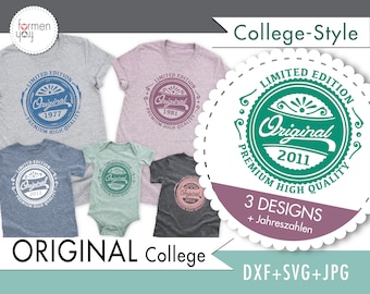 Plotterfile - ORIGINAL - College - Design by formenfroh - dxf + svg + jpg