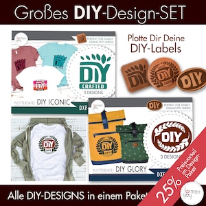 Gr0ßes Design-Paket: Plotterdatei - DIY - GLORY und ICONIC - Design von formenfroh - dxf + svg + jpg