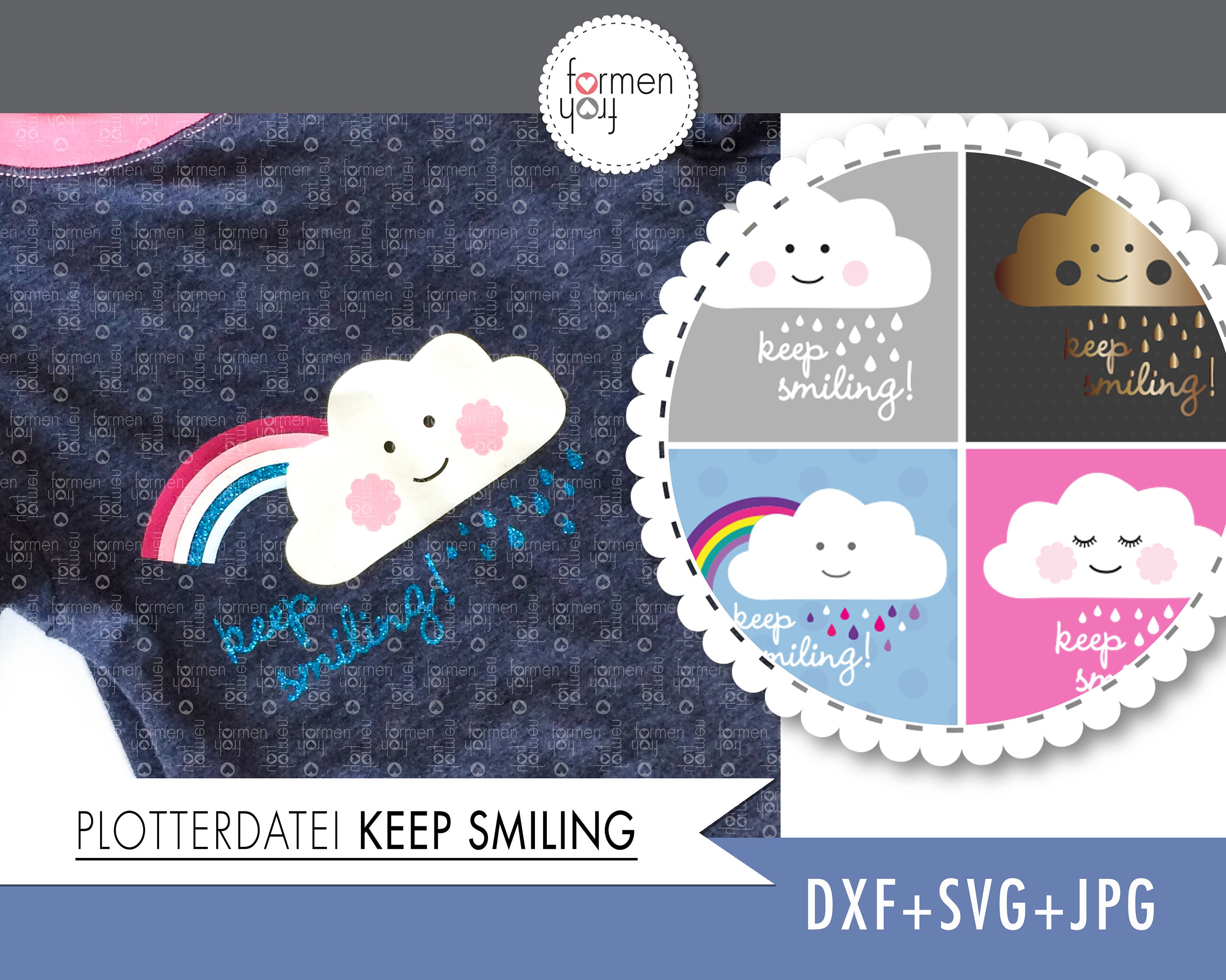 Plotterdatei Smile in SVG und DXF