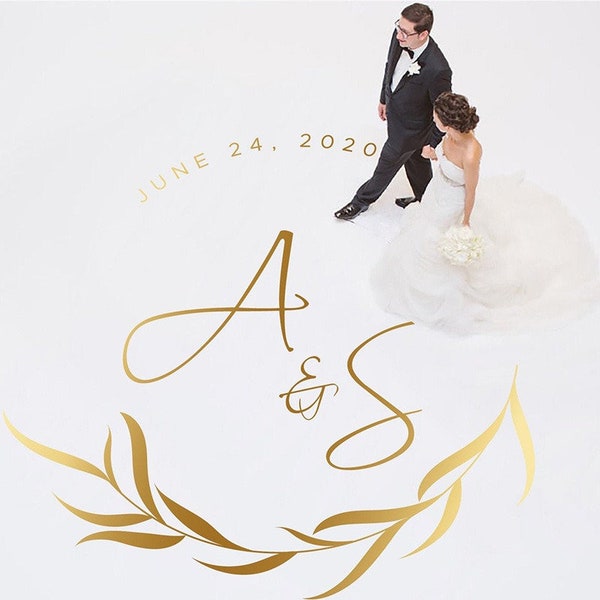 Wedding Floor Decal For Wedding Dance Floors, Wedding Decor, Wedding Vinyl Floor sticker, Personalized Wedding Decals