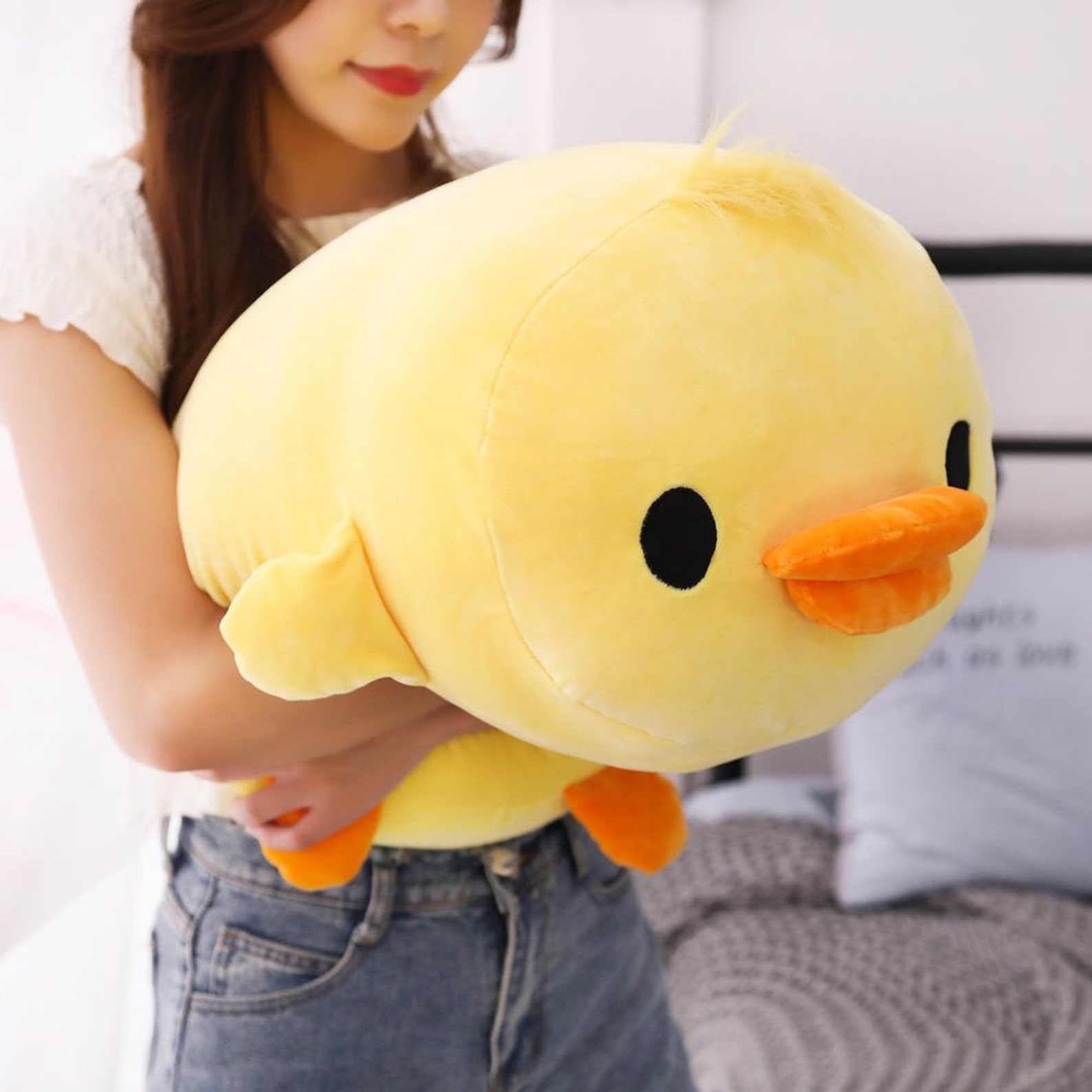 Kawaii Duck Stuffed Plush Pillow Squishy plushie for kids | Etsy