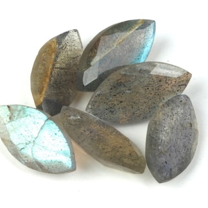 Natural Labradorite Moonstone Marquise Cut Faceted AAA Loose Gemstone Assorted For All Jewelry 2.5x5,3x6,4x8,5x10,6x12,7x14,8x16,12x24 MM