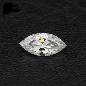 Certyfikowany przez GRA Moissanite, kamień szlachetny w szlifie markizowym, kolor VVS1 D