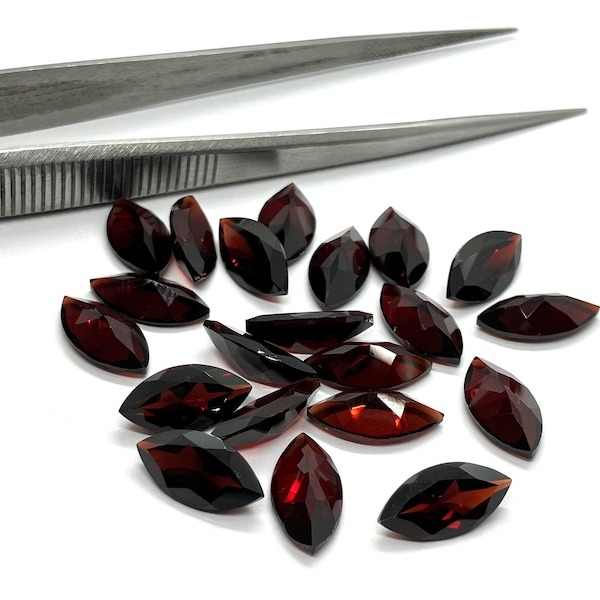 Mozambique Garnet Marquise Cut Faceted AAA Natural Quality Loose Gemstone For Making Jewelry 2x4,2.5x5,3x,4x8,5x10,6x12,7x14,8x16mm Marquise