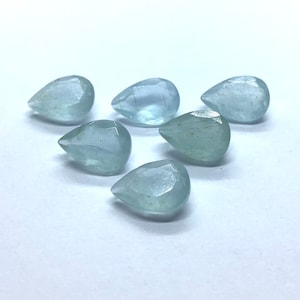 Natural Aquamarine Pear Cut Faceted AAA Quality Loose Gemstone Assorted For Jewelry 4x6,5x7,7x9,8x10,9x11,10x14,12x16,13x18,15x20,20x30 MM