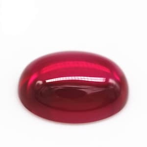 Ruby Oval Flat Back Cabochon Lab Created 2x3mm To 12x16mm Ruby Color Oval Loose Gemstone Assorted For All Type Jewelry At Wholesale Price