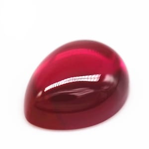 Ruby Pear Flat Back Cabochon Lab Created 2x3mm To 15x20mm Ruby Color Pear Loose Gemstone Assorted For All Type Jewelry Wholesale Price