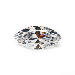 Cubic Zirconia 1.5x3mm To 7x14mm Marquise Cut Faceted AAA Quality Loose Gemstone For Assorted All Jewelry Crystal Clear White Diamond