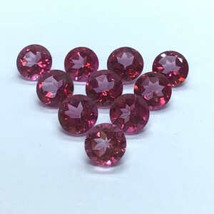 Natural Coated Pink Topaz Round Cut Faceted AAA Quality Loose Gemstone Assorted For All Type Jewelry 3,4,5,6,7,8,9,10mm Pink Topaz Round