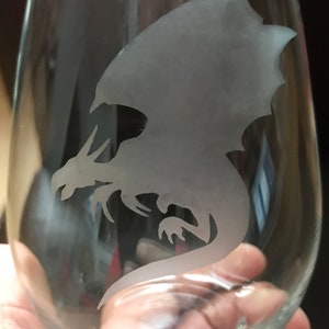 Stemless Wine Glass - Dragon
