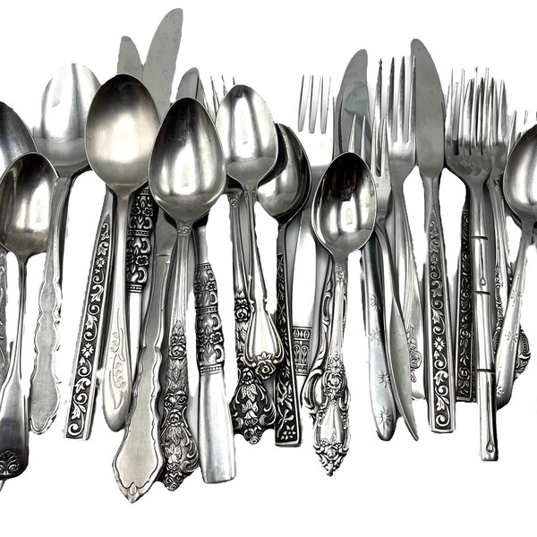 Modern Silverware Etsy