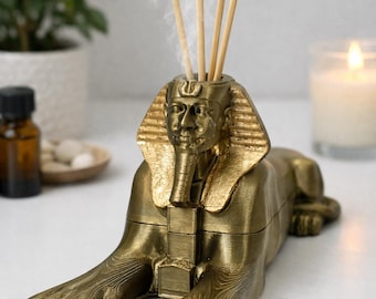 Caja de aromas Sphinx – Lámpara LED y difusor egipcios