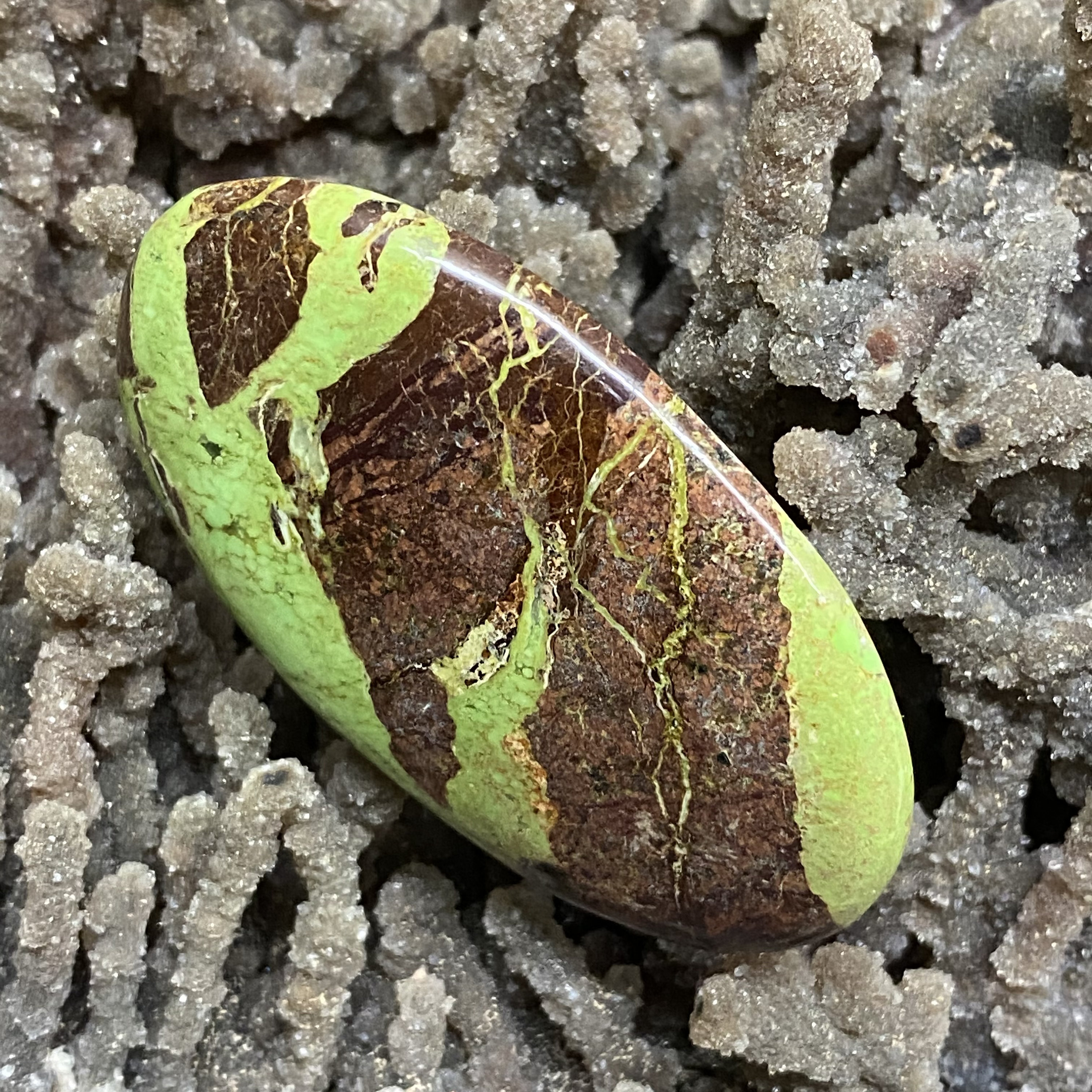 Natural Gaspeite Gemstone 30x51mm Oval Stone Rare Australian Etsy