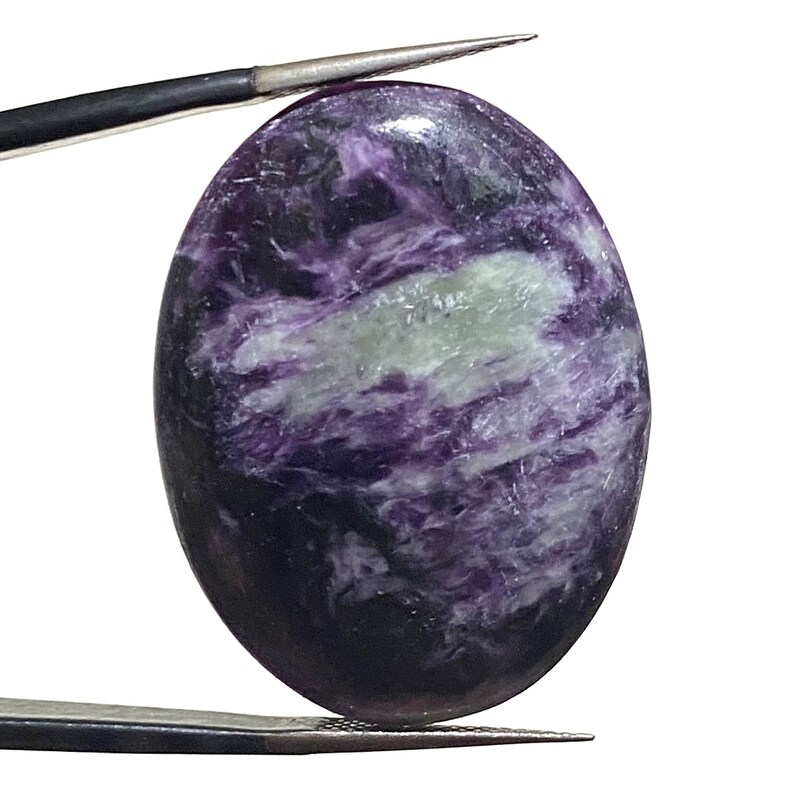 Purple Kammererite Gemstones Kammererite Gemstone 25x32mm Kammererite Oval Cabochon Natural Kammererite Kammererite Stone For Ring