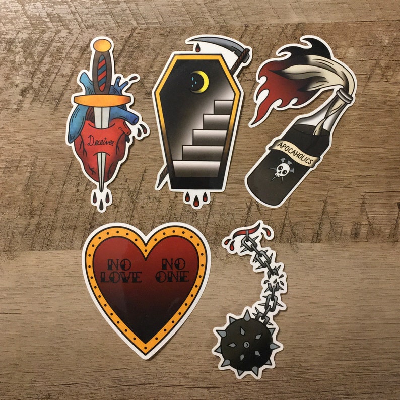 Traditional Vinyl Sticker Pack