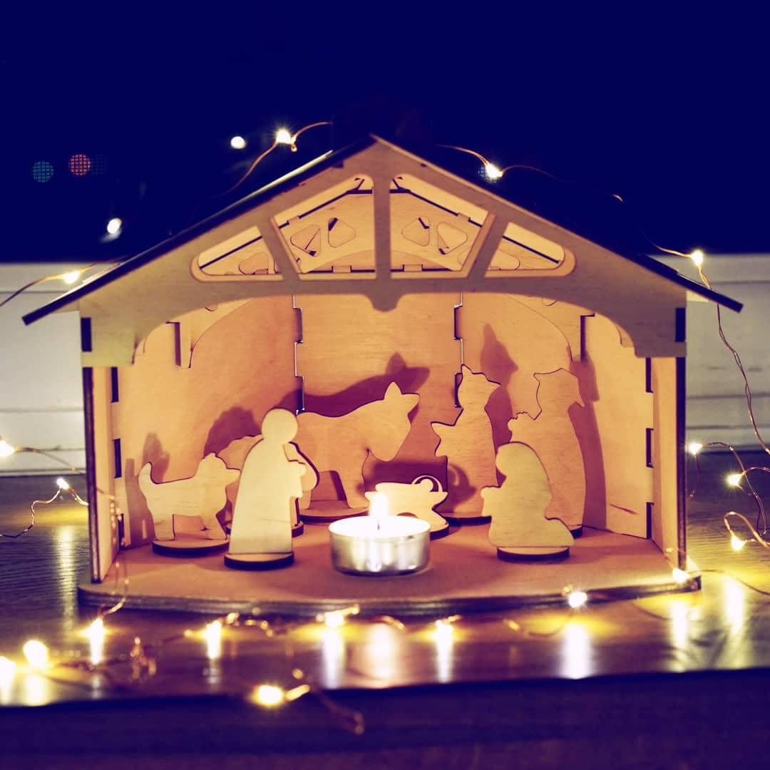 Escena de la Natividad Navidad para los niños Decoración de | Etsy