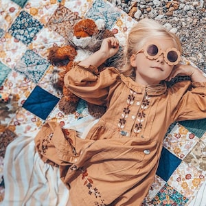 Custom Baby Clothes Memory Quilt | Personalised Keepsake Gift | Heirloom Quilt Handmade In London