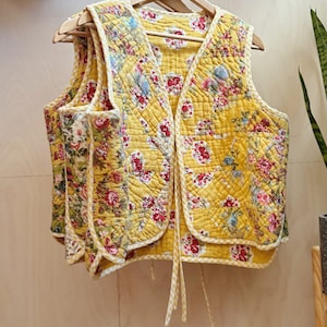 Gewatteerd vest/gewatteerd gilet/gewatteerd gilet/patchwork vest/patchwork gilet/patchwork gilet/handgemaakt vest/handgemaakt gilet/gilet
