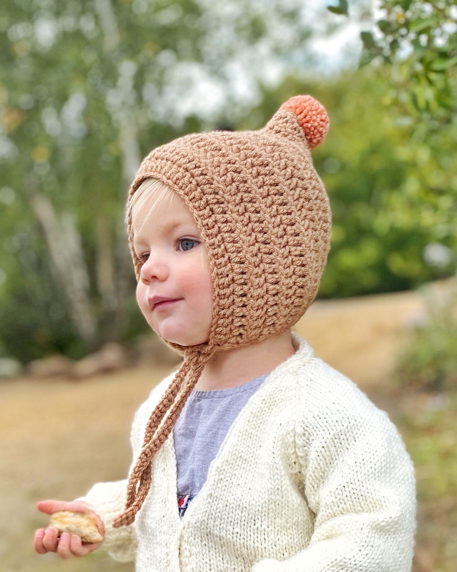 Amazon.co.jp: ホリデイ holiday CABLEKNIT BABY BONNET 帽子