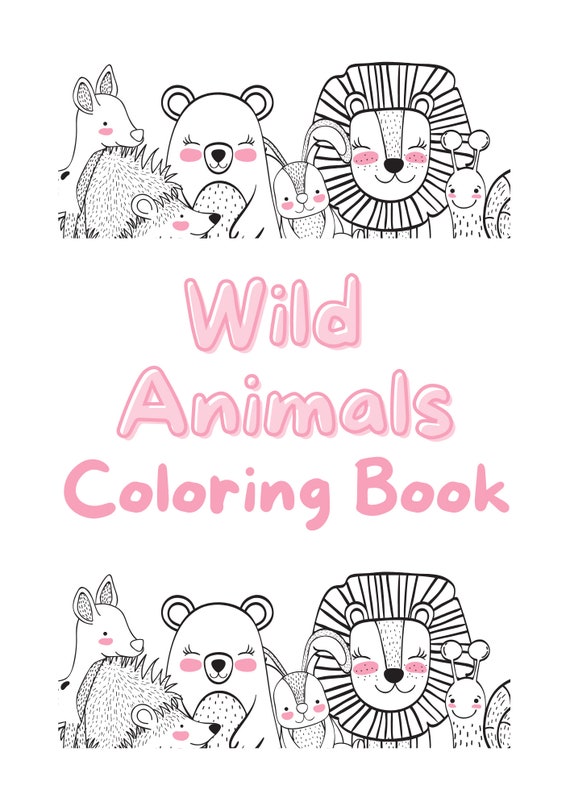 Digital download Animal coloring book Etsy