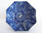 A34 Japanese Ko Imari Sometsuke Porcelain Decorative Dessert Bowl Rabbit painting