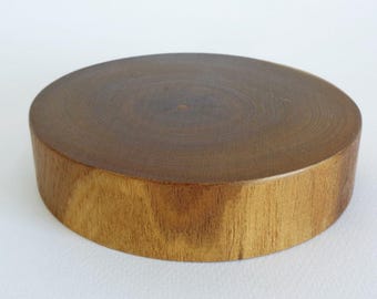 Nabeshiki Wooden trivet stand Japanese tea ceremony, Handmade of Hard wood  #JI13