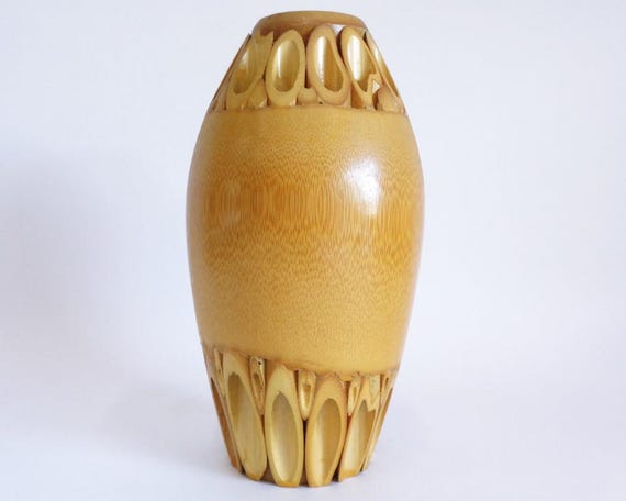 竹製花瓶、日本の竹工芸品、茶道用手作り花瓶 #JI2 - Etsy 日本