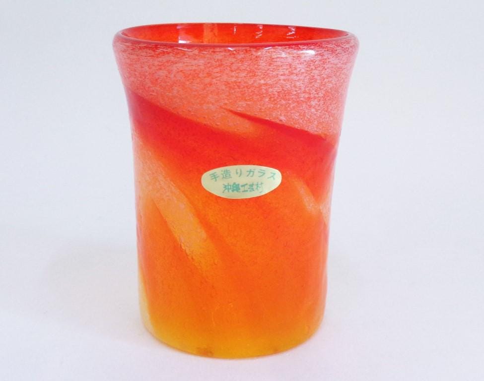 Okinawa Ryukyu Glass Japanese Art-glass Bubble Glass, Handmade