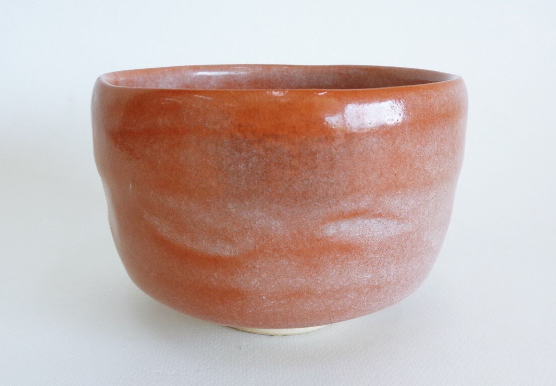 A7621 Red Aka RAKU KUTANI Chawansmall Chip on Rim DAMAGED - Etsy