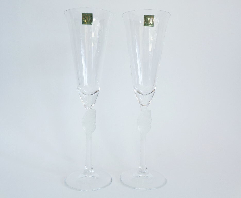 Japanese Hoya Crystal Wine Champain Glasses,vintage High-quality