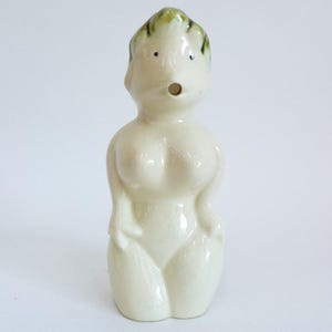 Kappa Sake Server Antique Japanese Oribe Ceramic Decorative