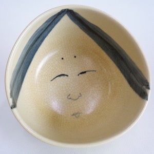 Handcrafted Chawan ,Sugi-nari Chawan ,Japanese Kiyomizu ware Art pottery Matcha tea bowl,Kyoto Chawan,Ido Chawan ,Mark on bottom #A6621