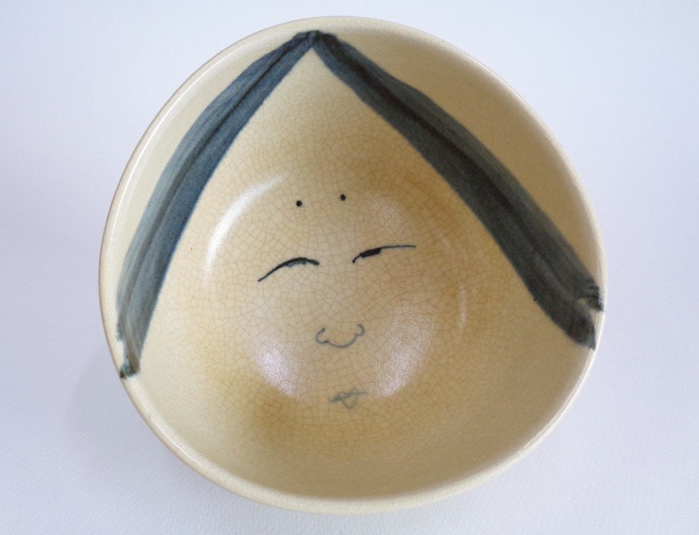 Handcrafted Chawan ,sugi-nari Chawan ,japanese Kiyomizu Ware