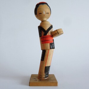 Kokeshi doll, Japanese Kokeshi doll , Vintage Kokeshi doll,Hand made,Hand painted #A88