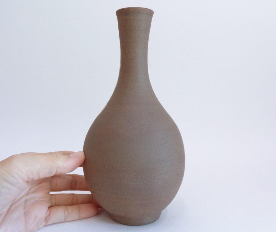 Tsuboya Vase Fish Design Japanese Okinawa Artistic Pottery