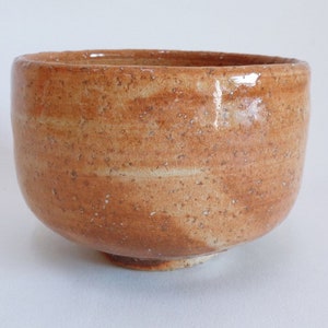 Chawan tea bowl Japanese Handcrafted Ohi pottery Matcha tea bowl  ,Mark-Sign on bottom #A4211